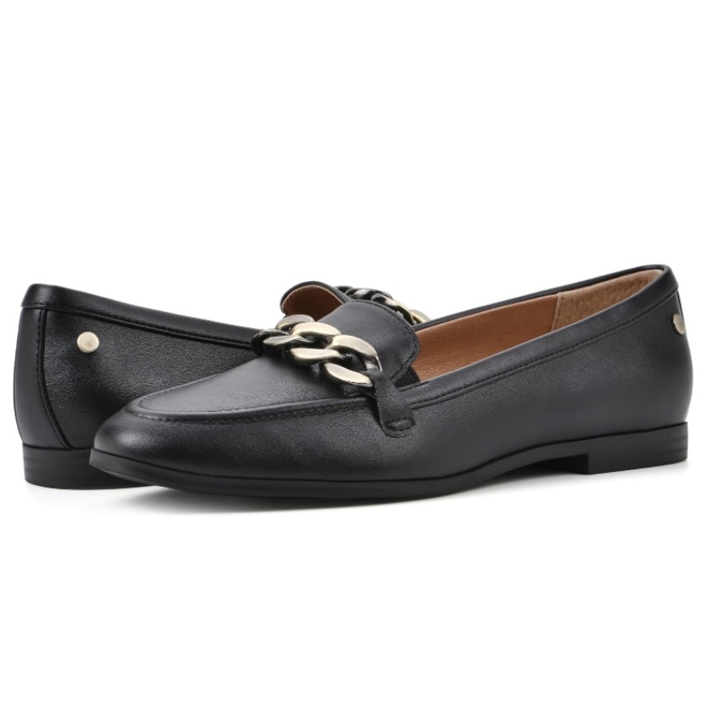 White Mountain Black Nobles II Chain Loafers